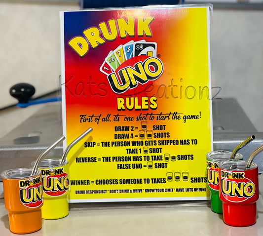 Drunk Uno set