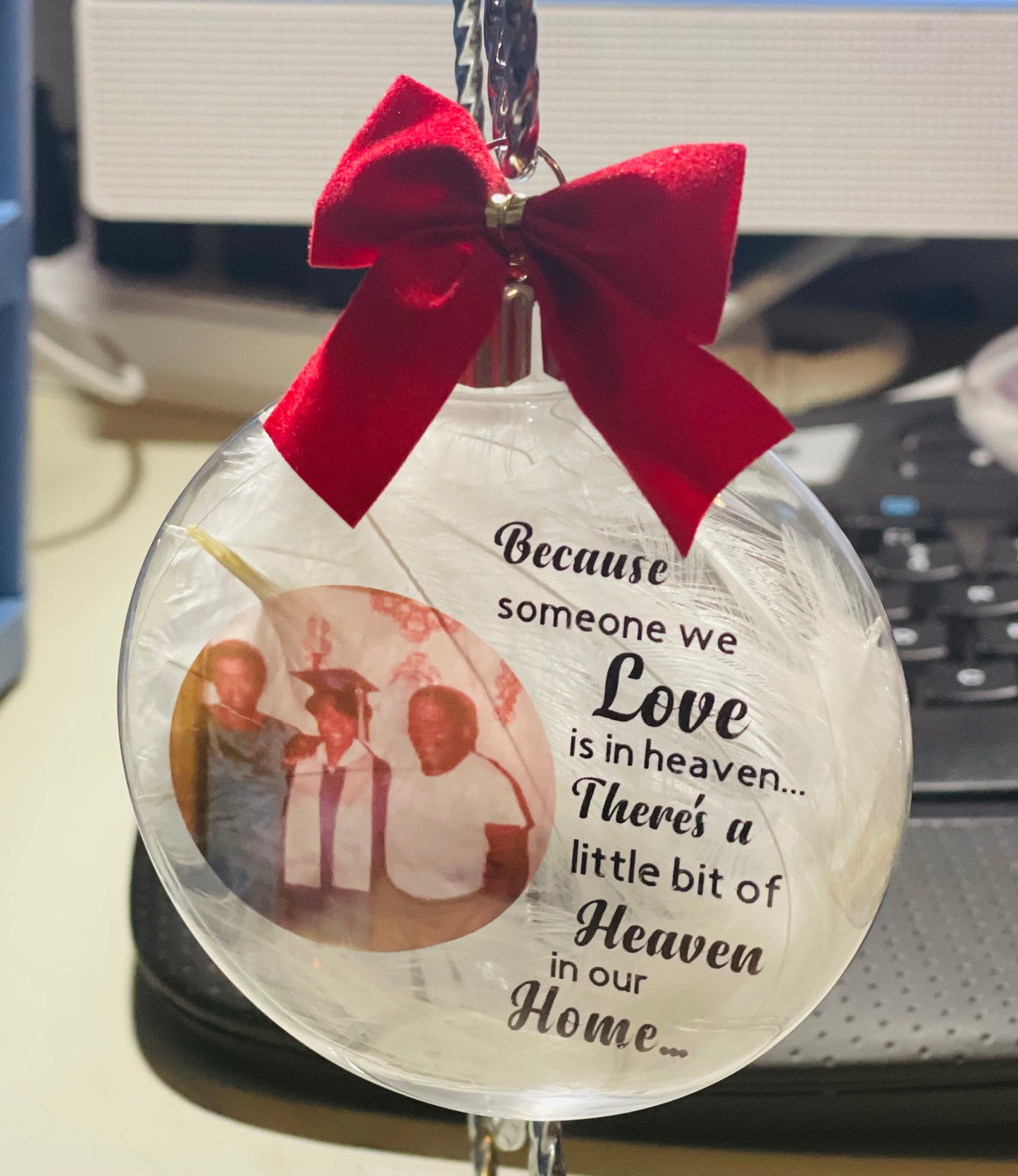 Custom in Memory ornament