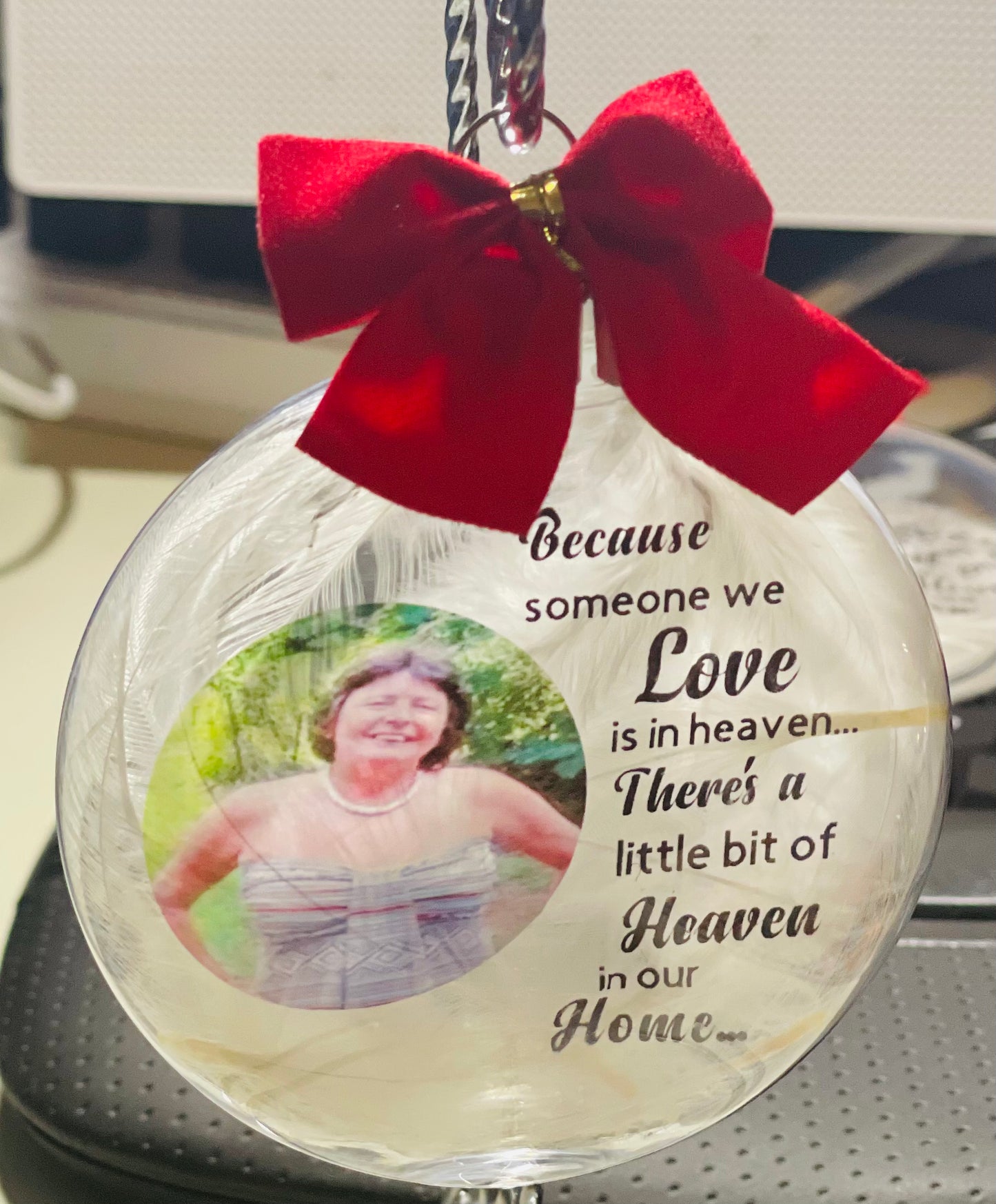 Custom in Memory ornament