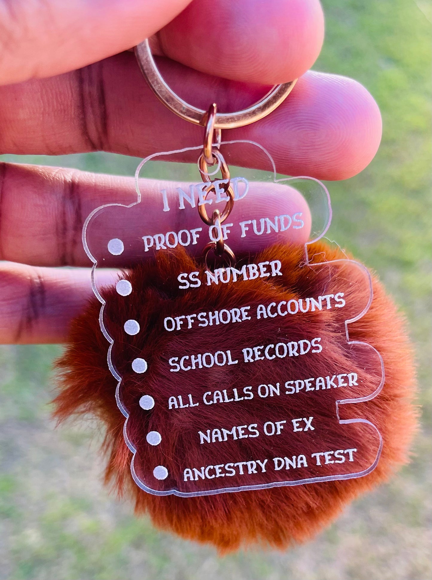 Proof of funds keychain