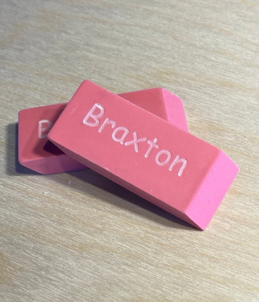 Engraved Erasers