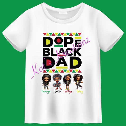 Dope Black Dad Shirt