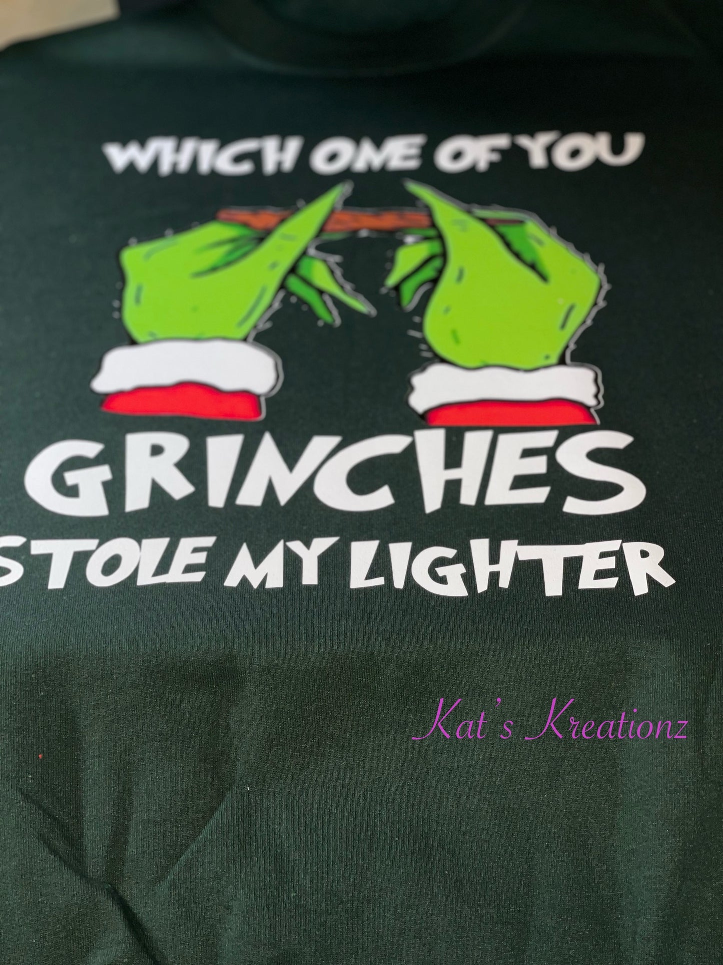 Which one of you grinches Sweatshirt(BLACK OR RED)